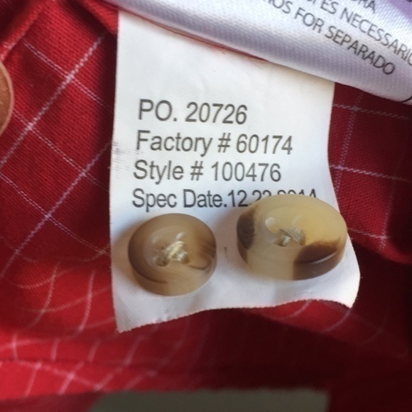 $20 SALE Cardinals Baseball Button Down Shirt MLB STL Fall Winter Collar NWOT - Picture 5 of 6